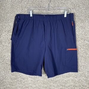 Outerknown Shorts Mens 2XL Blue Belted Hiking Recycled Nylon Tech Stretch